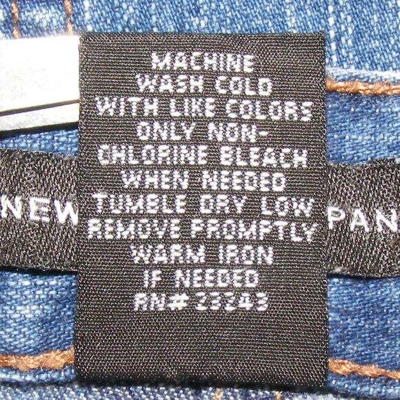 NEW YORK & CO Denim Skirt, 6, Blue, Stretch, Insert Panels, Zipper Fly, Pockets - Picture 12 of 12